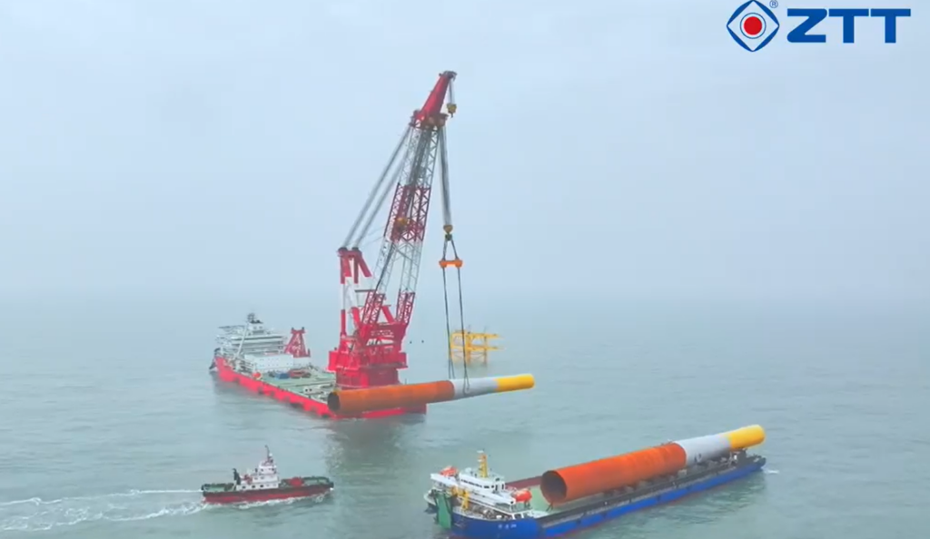 ZTT's Zhongtian 39 Completes Piling Work at 204 MW Chinese