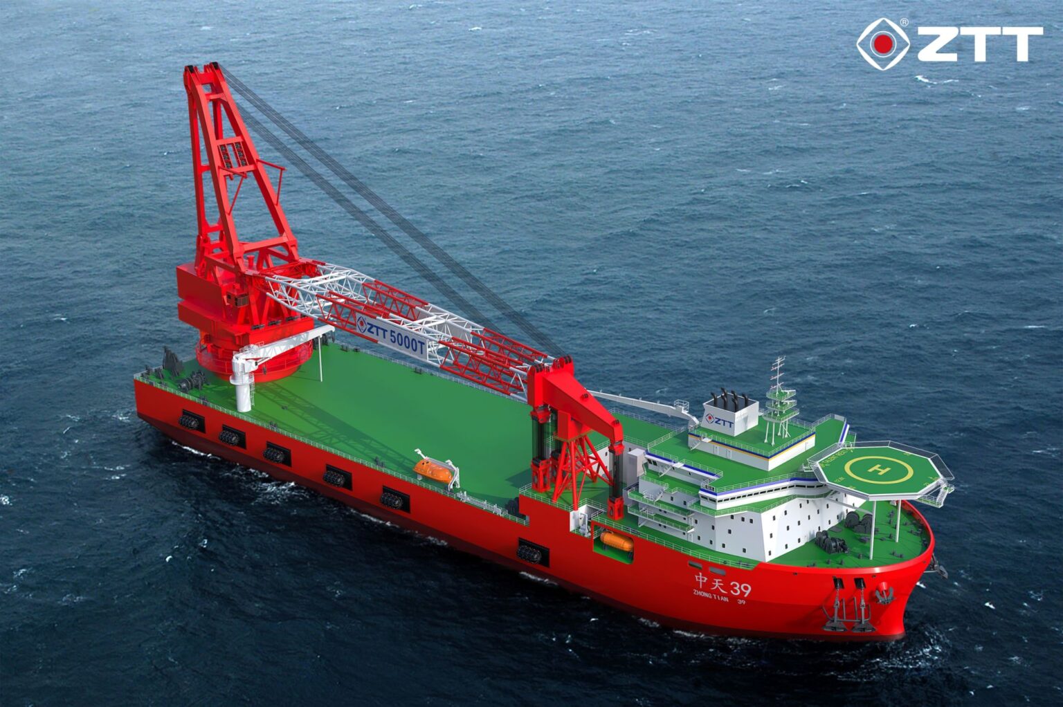 ZTT's Flagship Monopile Installation Vessel Gets Major Overhaul