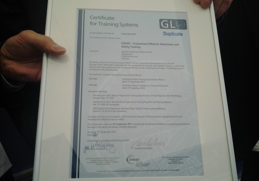 Germany: GL RC Certifies Deutsche WindGuard's Offshore Training Course