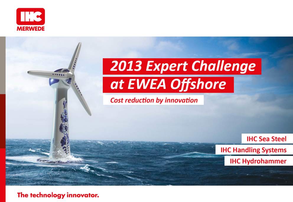 IHC Merwede to Host Expert Challenge at EWEA's Event