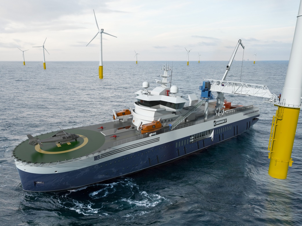 Damen Starts Constructiong Walk 2 Work Vessel on Speculation