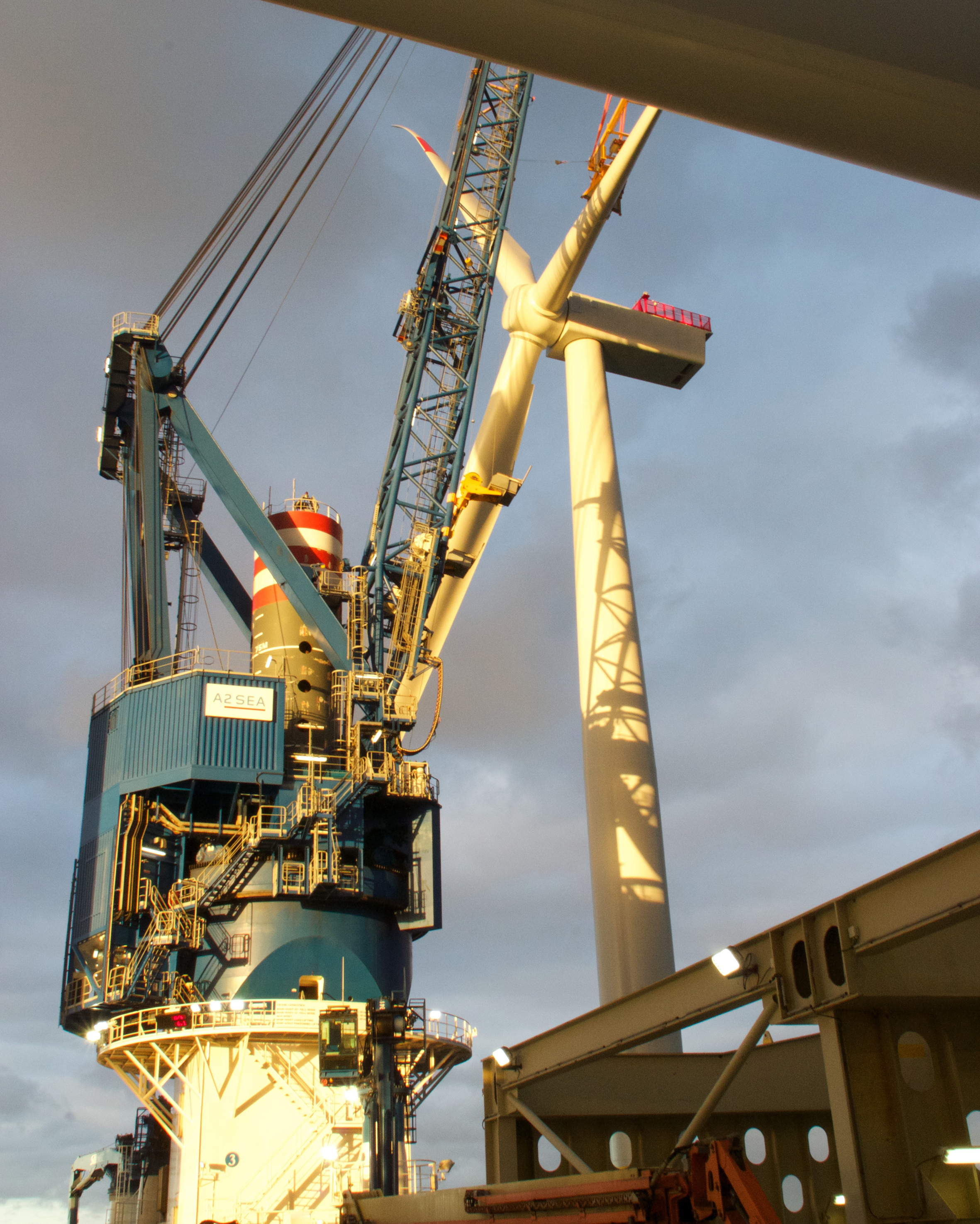 A2SEA Erects First Borkum Riffgrund Turbine