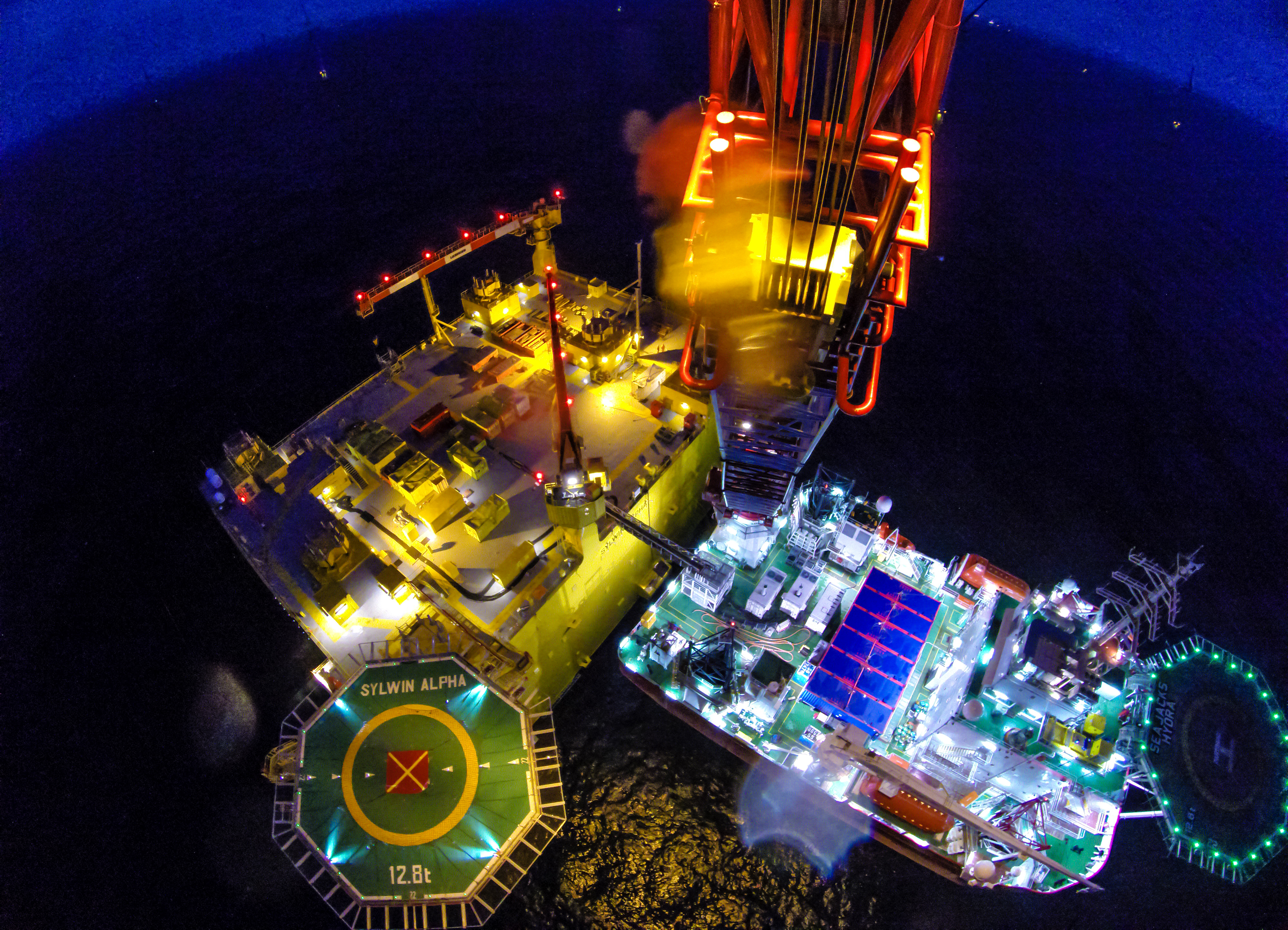 Photo of the Day: SylWin Alpha Glowing in the Night