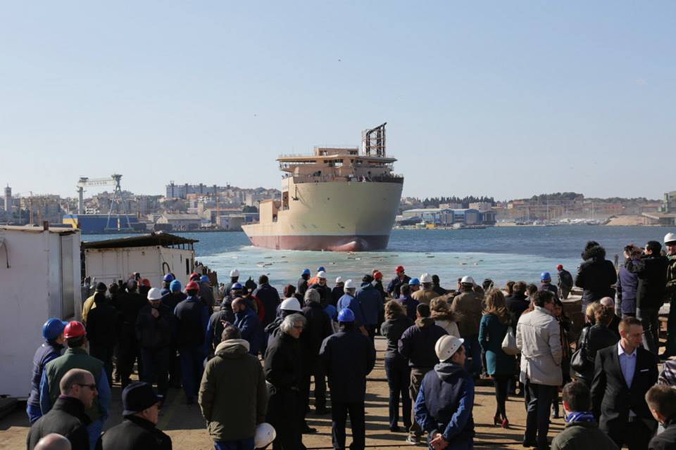 Launching of 'Isaac Newton' Vessel (Multimedia)