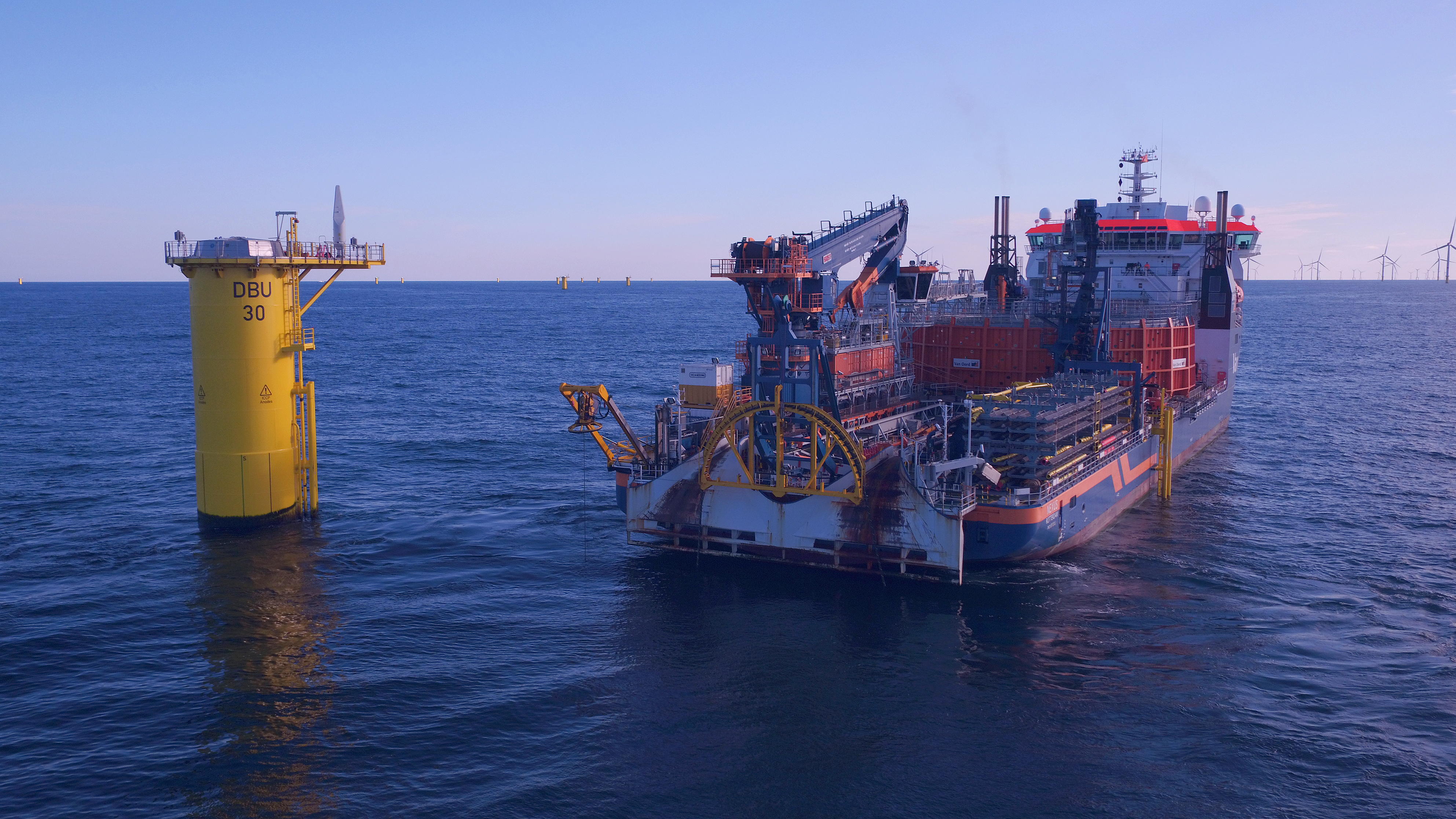 Inter-Array Cable Burial Underway at Deutsche Bucht