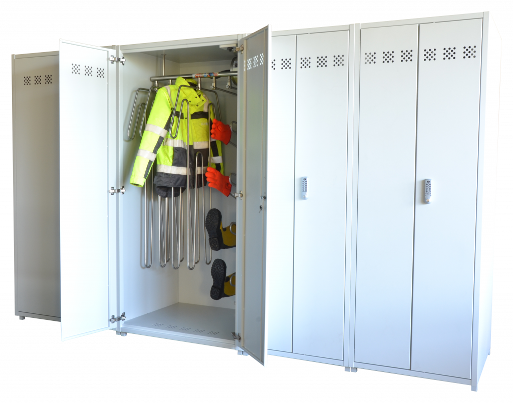 Drying cabinets for PPE