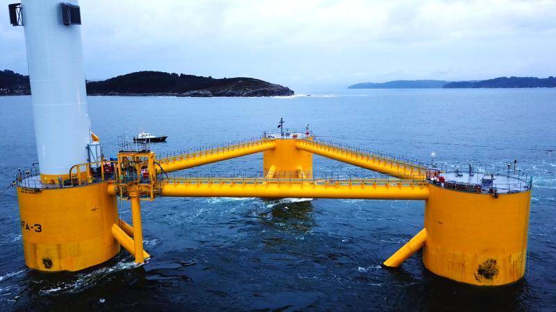 Final WindFloat Atlantic Turbine Put Together | Offshore Wind
