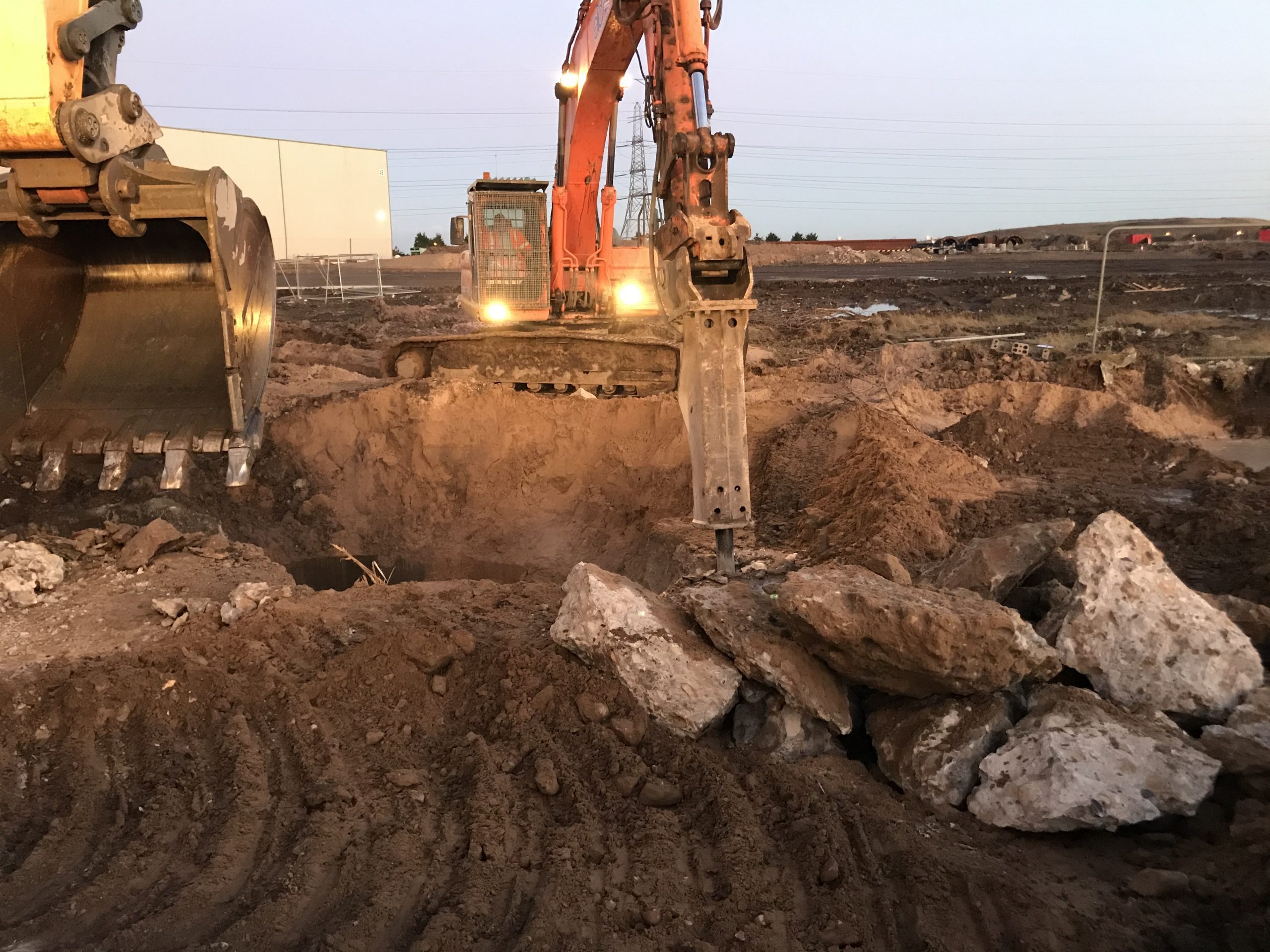 Works at Able Seaton Port site