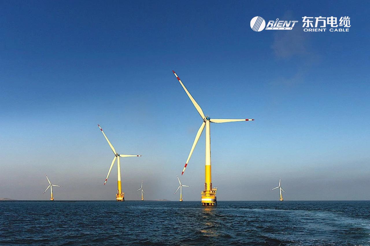 offshore wind turbines, illustration