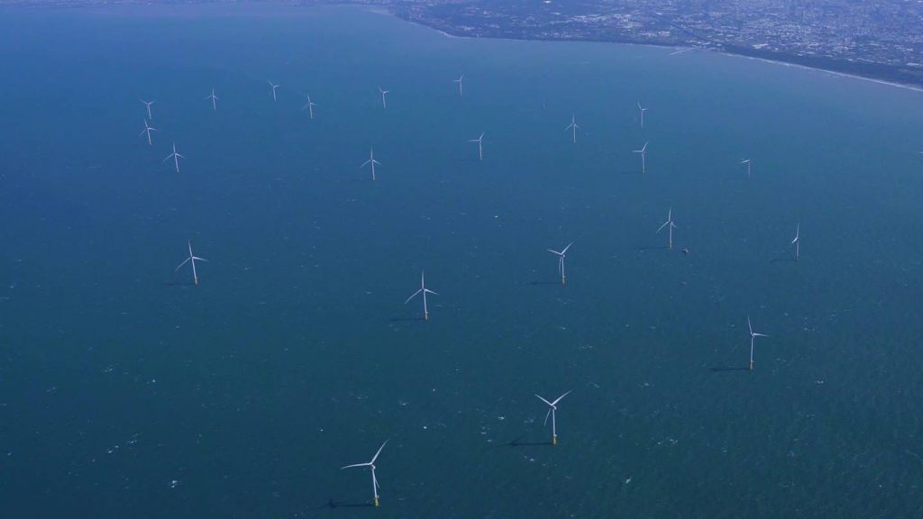 Formosa 1 offshore wind farm in Taiwan