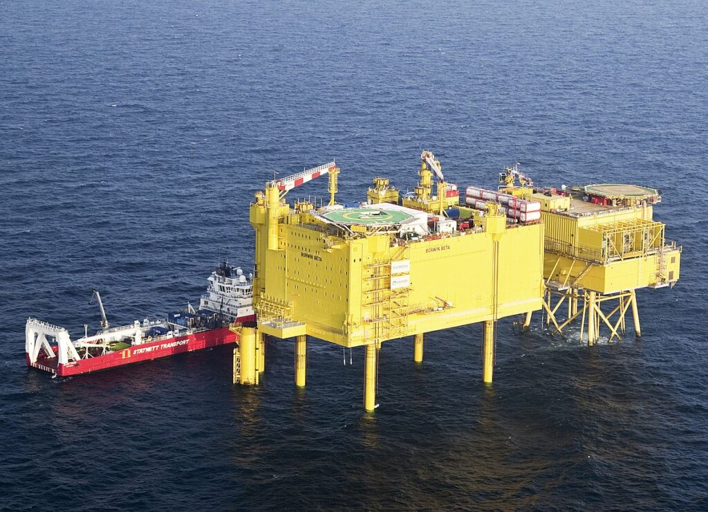 The BorWin Beta platform in German North Sea