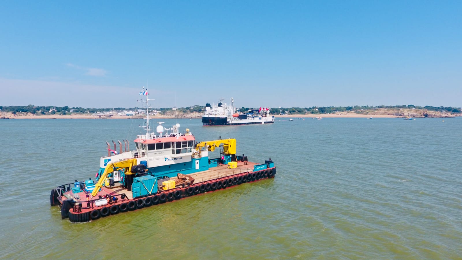Acta Marine vessel in the waters off Saint-Nazaire