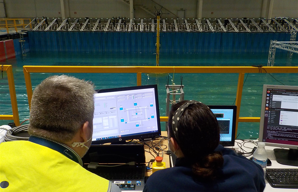 Tank test of the CROWN ballast control system