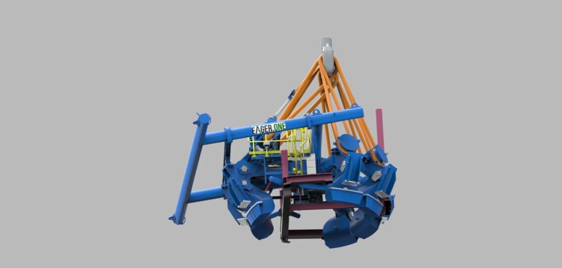 An image showing 3D view of Eger.one's jacket lifting tool