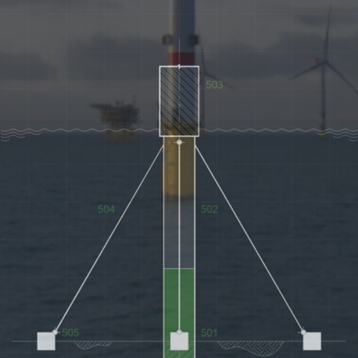 An image shoeinf the FRP monopile design