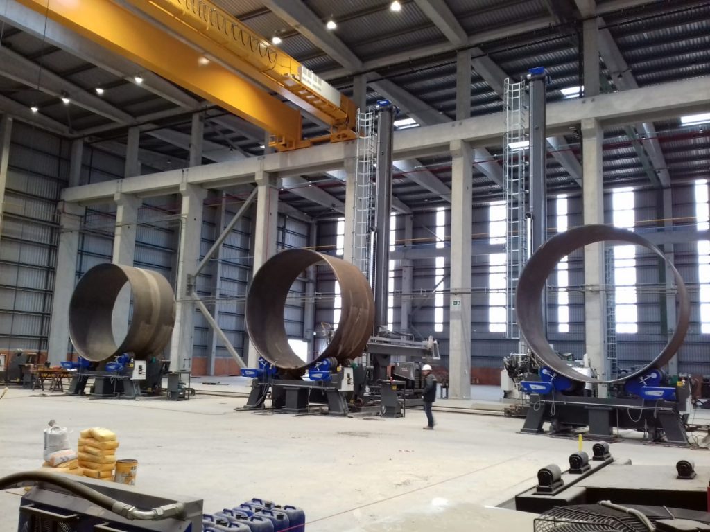A photo of the inside of the ASM Offshore facility in the Port of Aveiro in Portugal