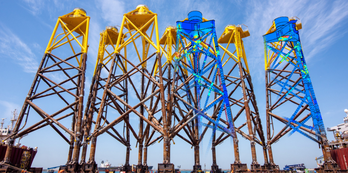 Digital twin jacket foundation