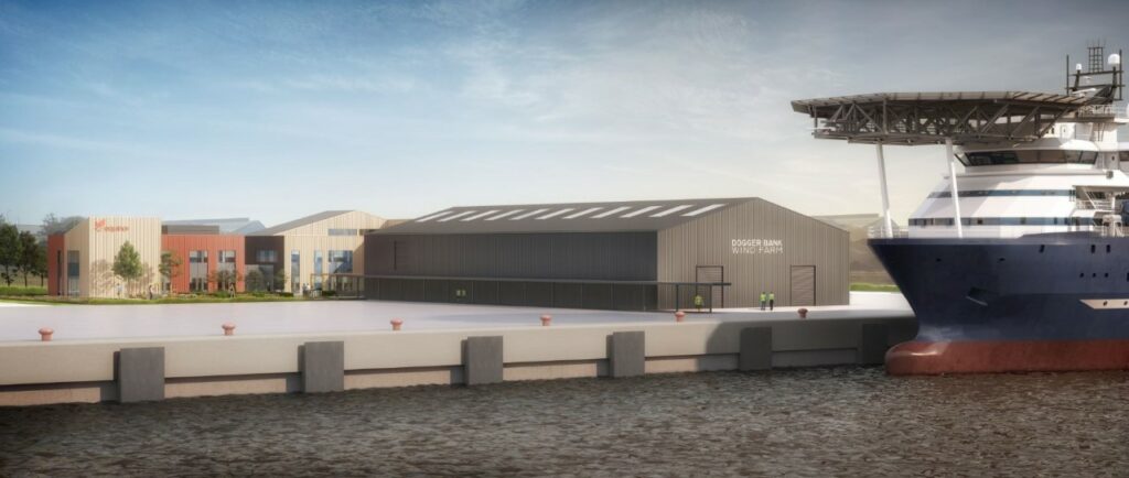 An image rendering Dogger Bank O&M base