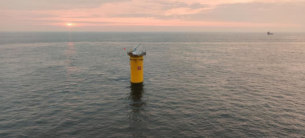 First monopile foundation at Hollandse Kust Zuid