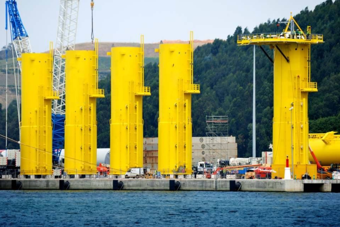 A photo of Windar-produced transition pieces