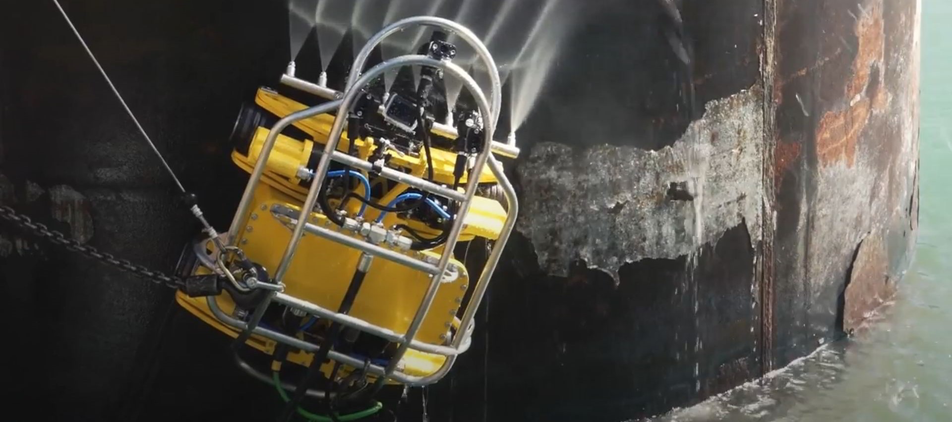 A photo of a Wind turbine inspection robot, Amphibian