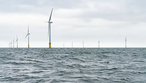 Egmond an zee offshore wind farm, owned by Shell through NordzeeWind