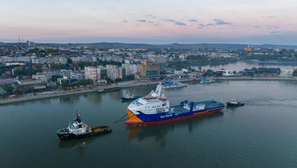 Van Oord's new cable-laying vessel drops anchor in Norway