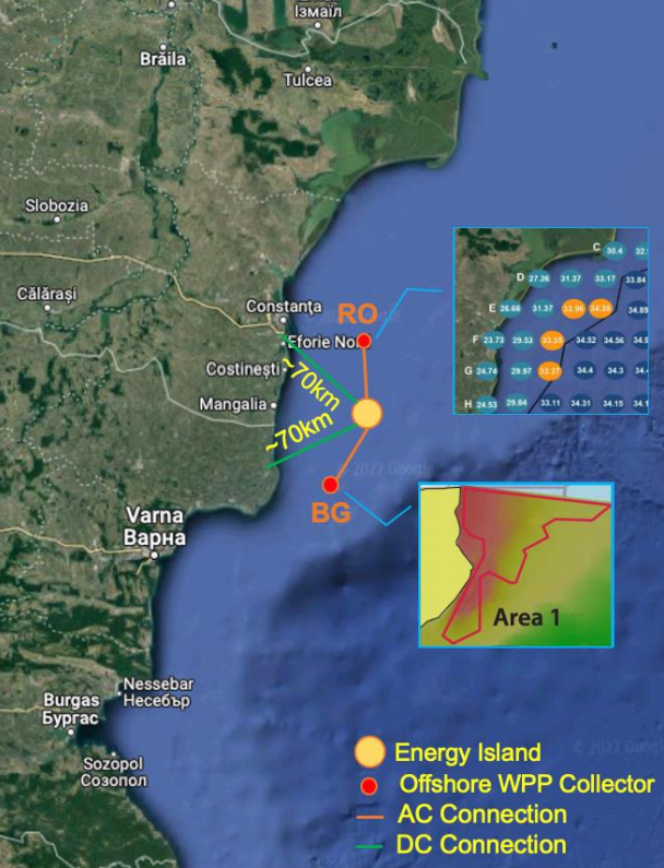 Raportul spune că insula energetică româno-bulgară va declanșa vânturi larg răspândite în larg în Marea Neagră.