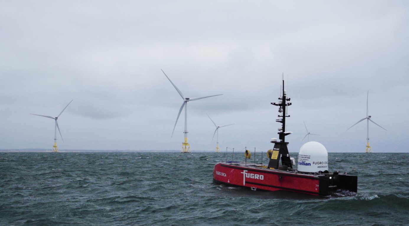 Fugro Performs World's First Fully Remote Offshore Wind Farm Inspection