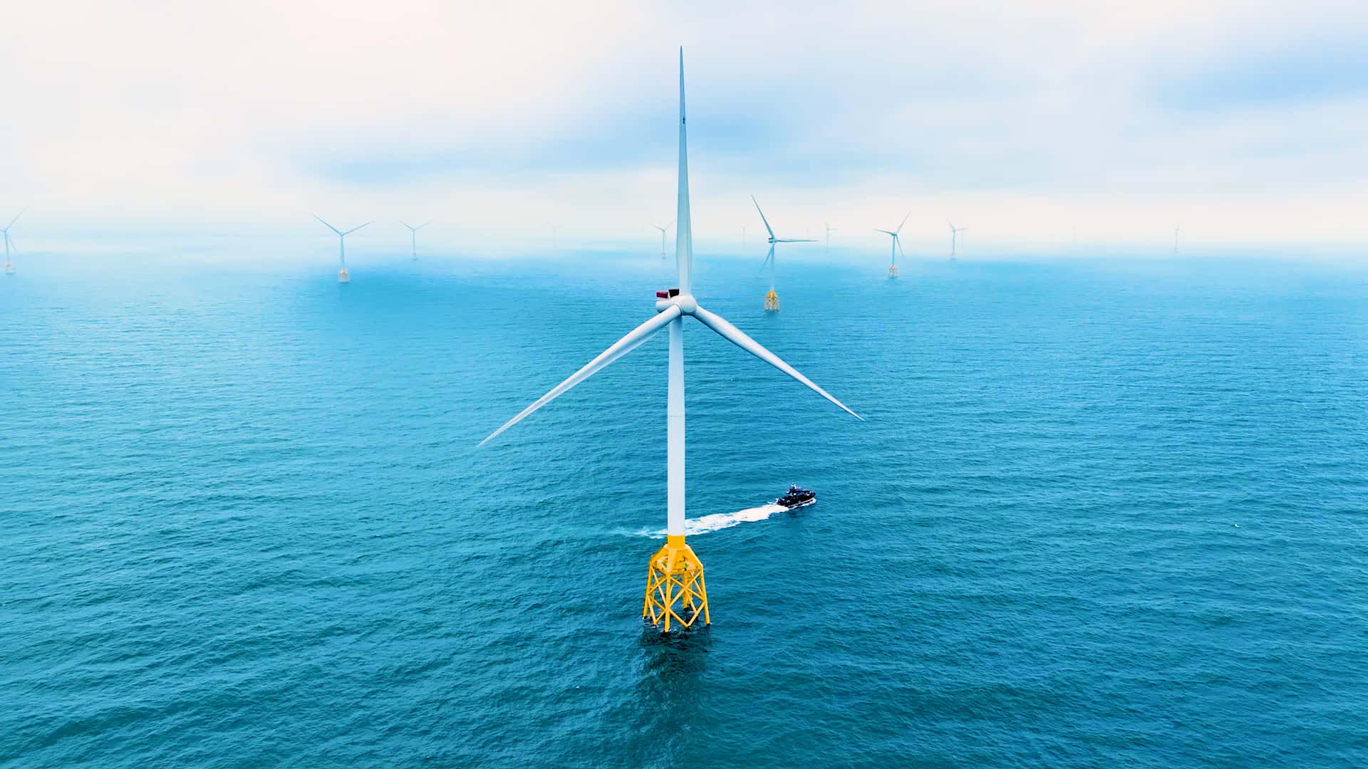 An aerial photo of Formosa 2 Offshore Wind Farm in Taiwan