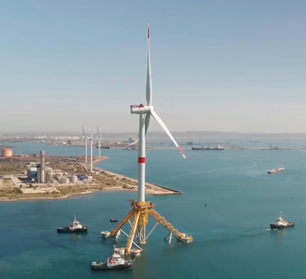 Provence Grand Large Wind Turbine Sets Sail