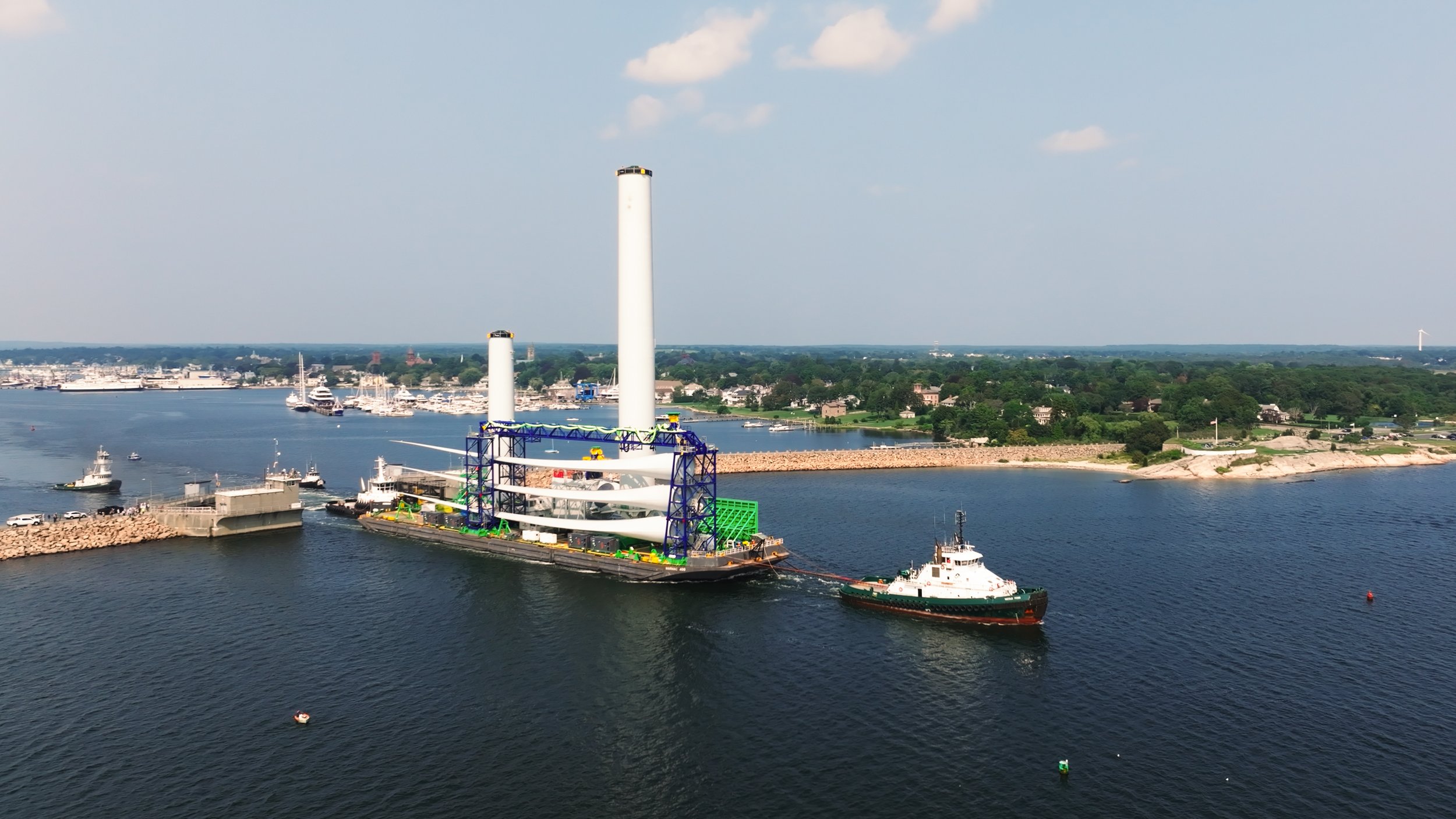 Vineyard Wind 1 first turbine heads offshore