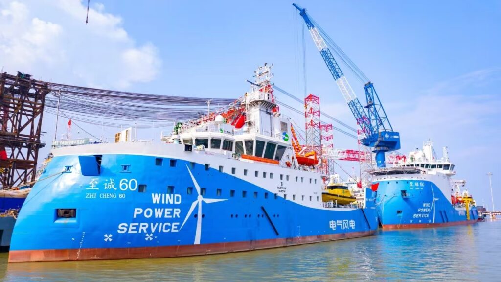 China Hails Delivery of First Offshore Wind Service Operation