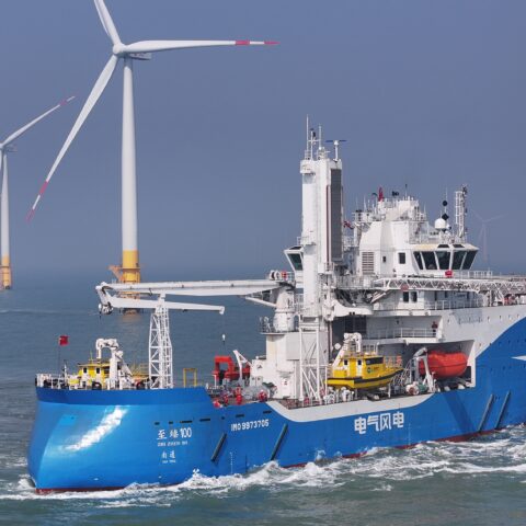 China Hails Delivery of First Offshore Wind Service Operation
