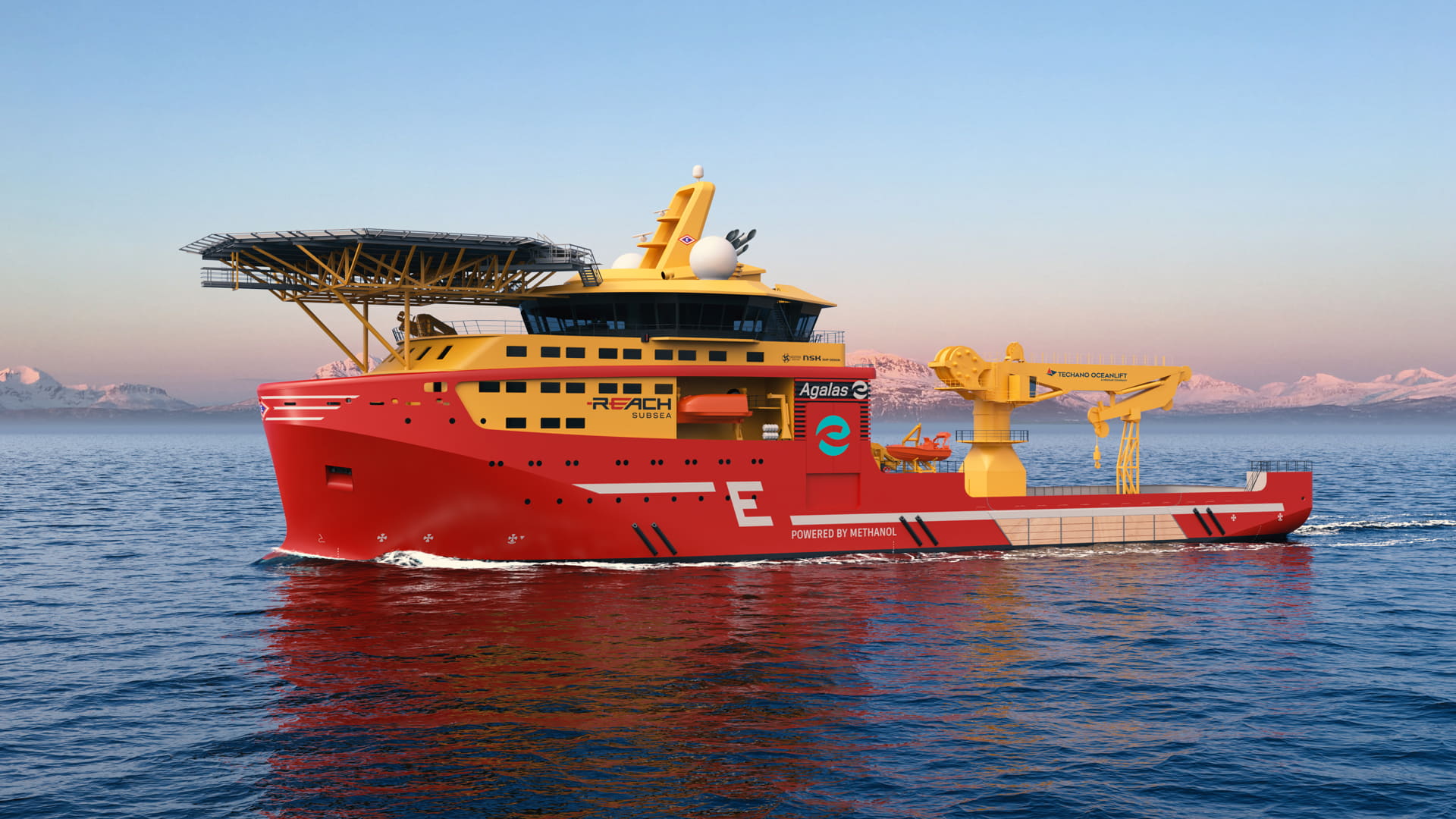 Techano Oceanlift Cranes for Two New Construction Support Vessels