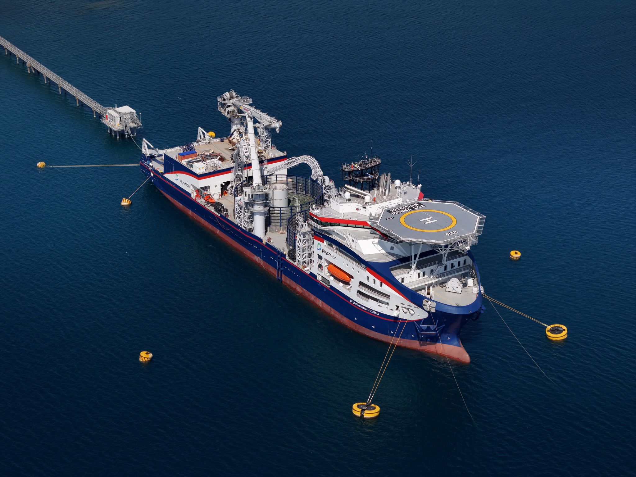 Prysmian’s Monna Lisa Picks Up Its First Cable for Largest US Offshore Wind Farm-To-Be