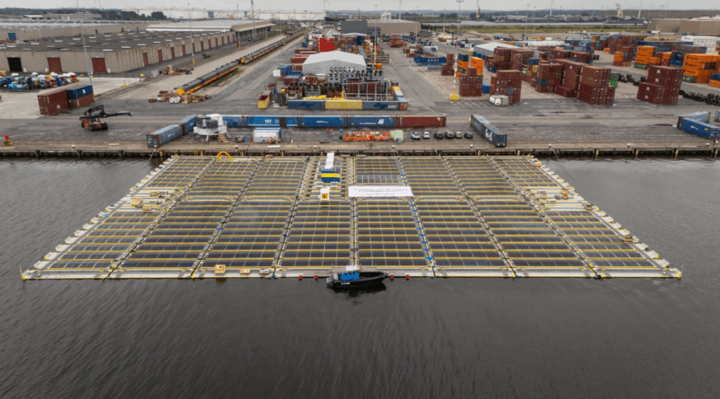 Oceans of Energy floating solar farm ready for tow out