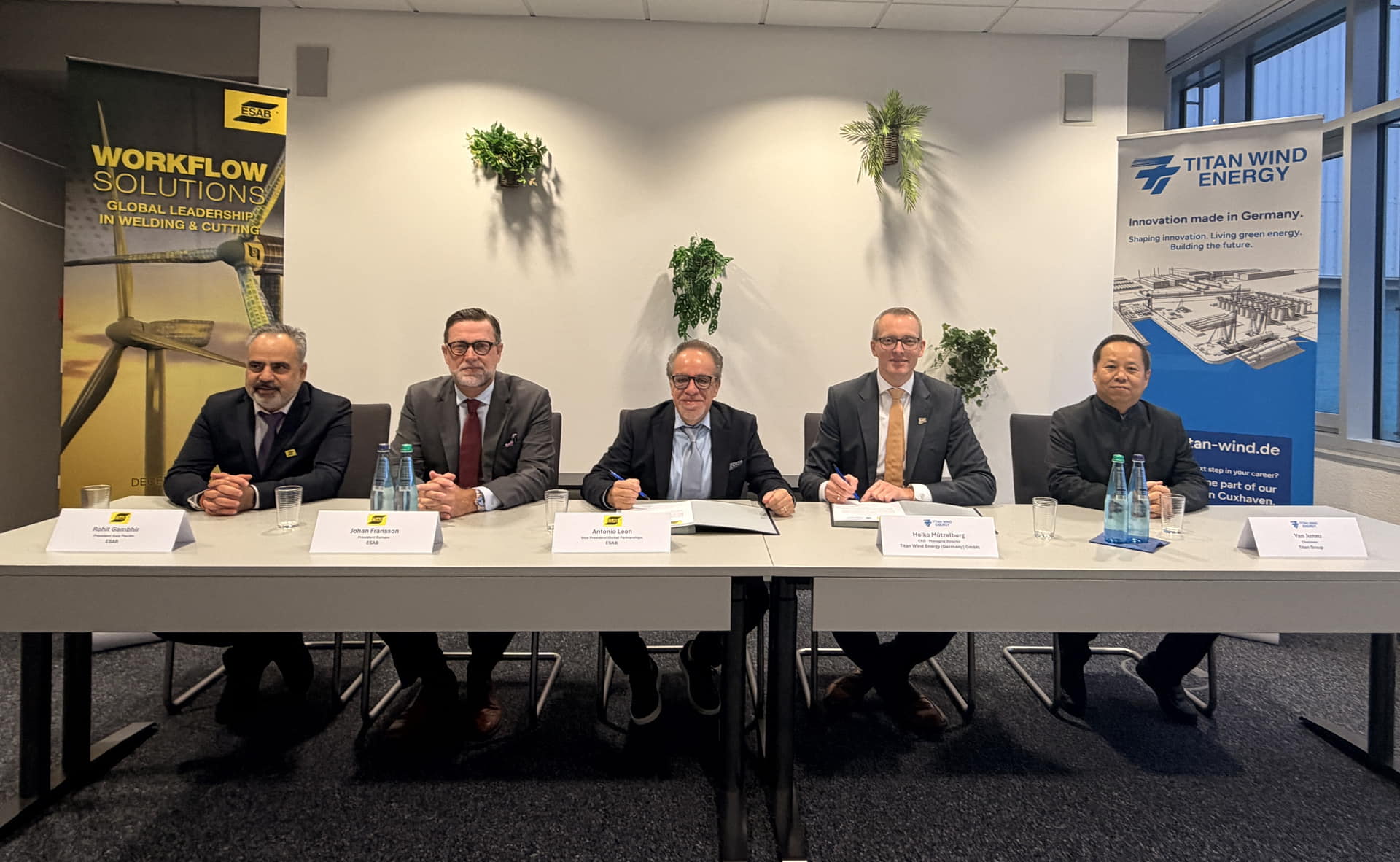 Titan Wind Orders ESAB Welding Equipment for XXL Monopile Factory in Germany