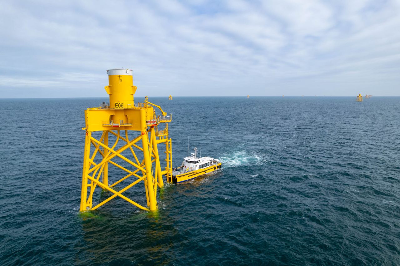 Foundation Installation at New French Offshore Wind Farm Reaches